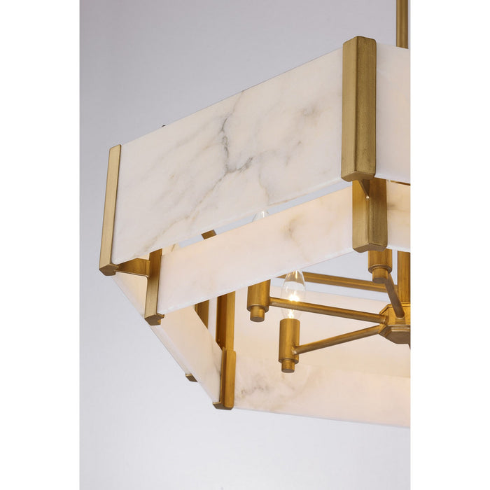 Savoy House 7-2333-6-60 Six Light Pendant, Distressed Gold