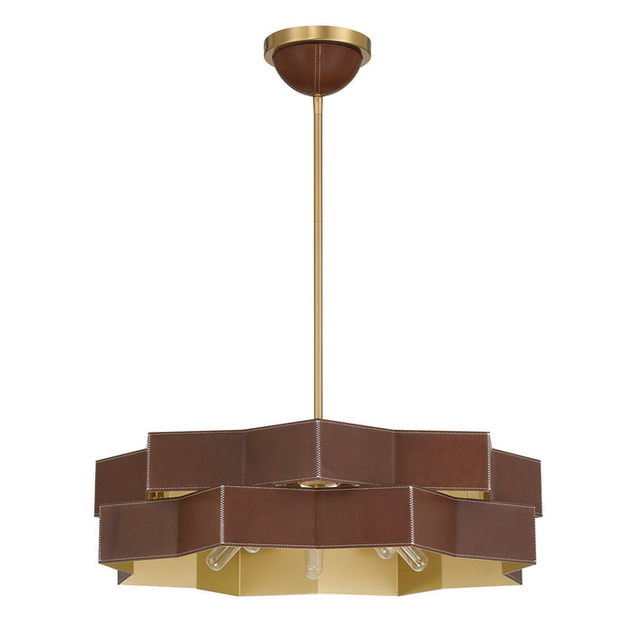 Savoy House 7-2749-5-322 Five Light Pendant, Warm Brass