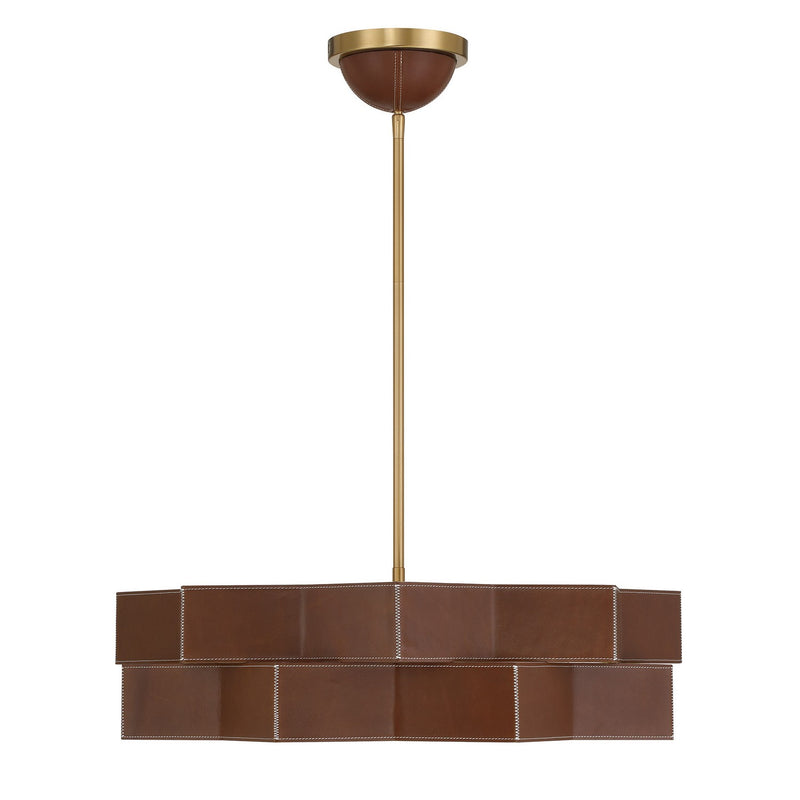 Savoy House 7-2749-5-322 Five Light Pendant, Warm Brass