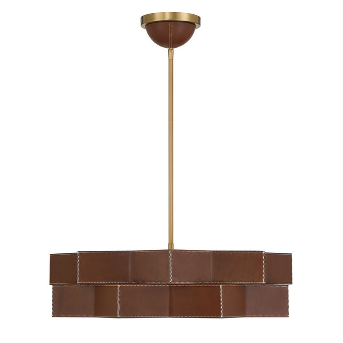 Savoy House 7-2749-5-322 Five Light Pendant, Warm Brass