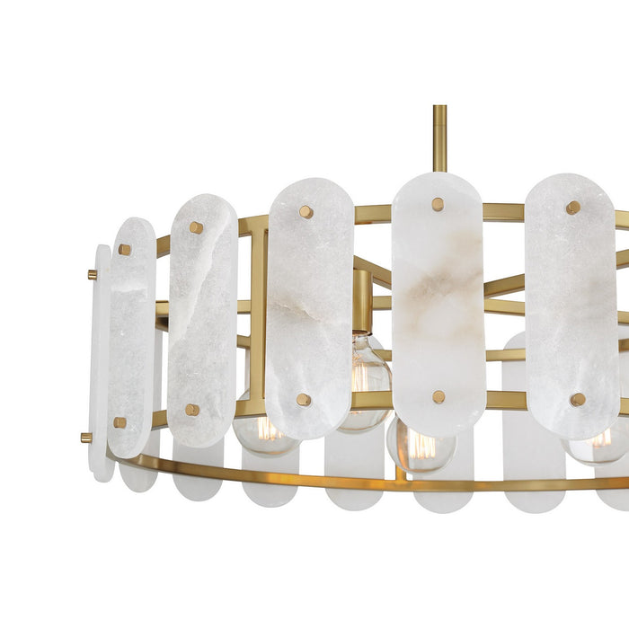 Savoy House 7-2911-5-322 Five Light Pendant, Warm Brass