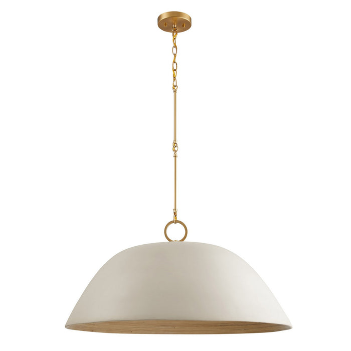 Savoy House 7-2918-1-156 One Light Pendant, Concrete and Brass