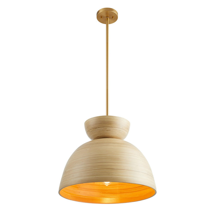 Savoy House 7-2919-1-203 One Light Pendant, Natural Bamboo