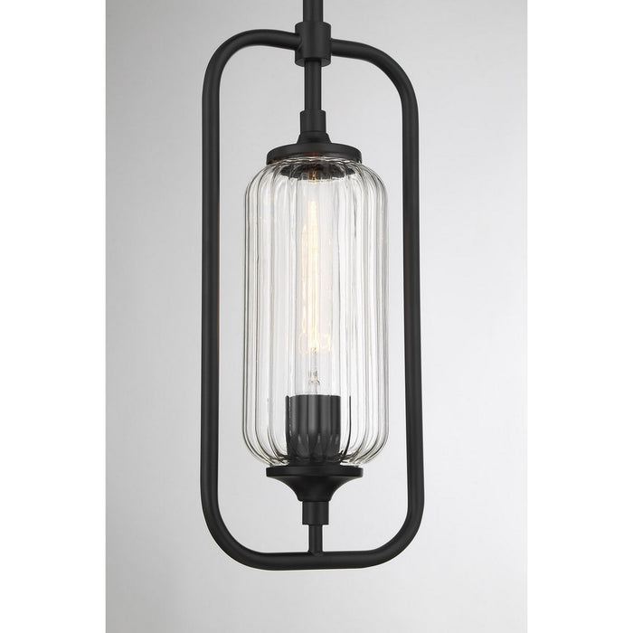 Savoy House 7-3022-1-89 One Light Mini-Pendant, Matte Black