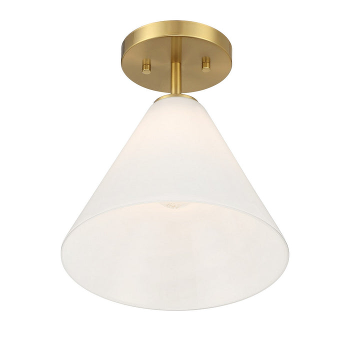 Savoy House 7-4011-1-322 One Light Mini-Pendant, Warm Brass