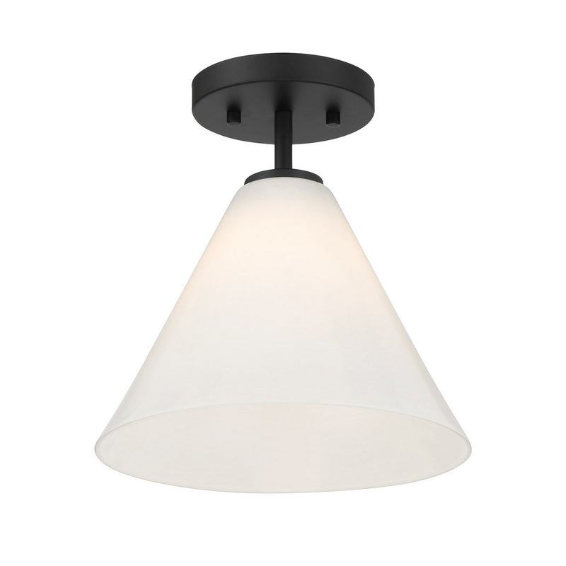 Savoy House 7-4011-1-89 One Light Mini-Pendant, Matte Black