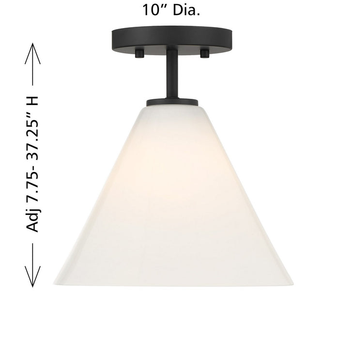 Savoy House 7-4011-1-89 One Light Mini-Pendant, Matte Black