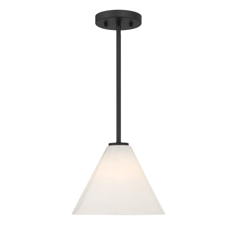 Savoy House 7-4011-1-89 One Light Mini-Pendant, Matte Black