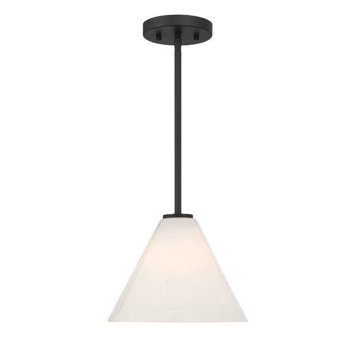 Savoy House 7-4011-1-89 One Light Mini-Pendant, Matte Black
