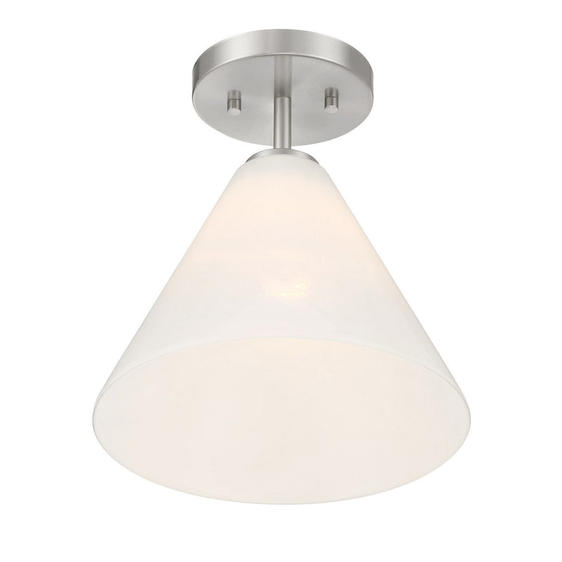 Savoy House 7-4011-1-SN One Light Mini-Pendant, Satin Nickel