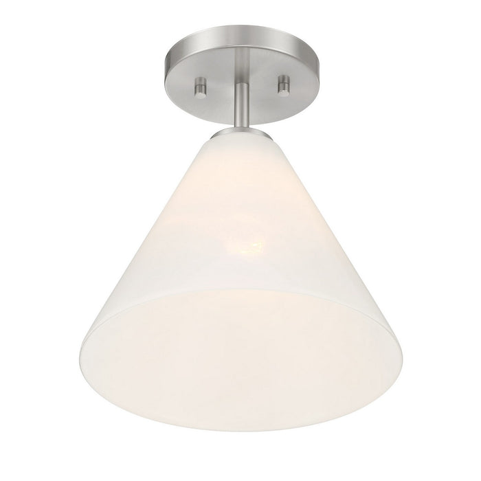 Savoy House 7-4011-1-SN One Light Mini-Pendant, Satin Nickel