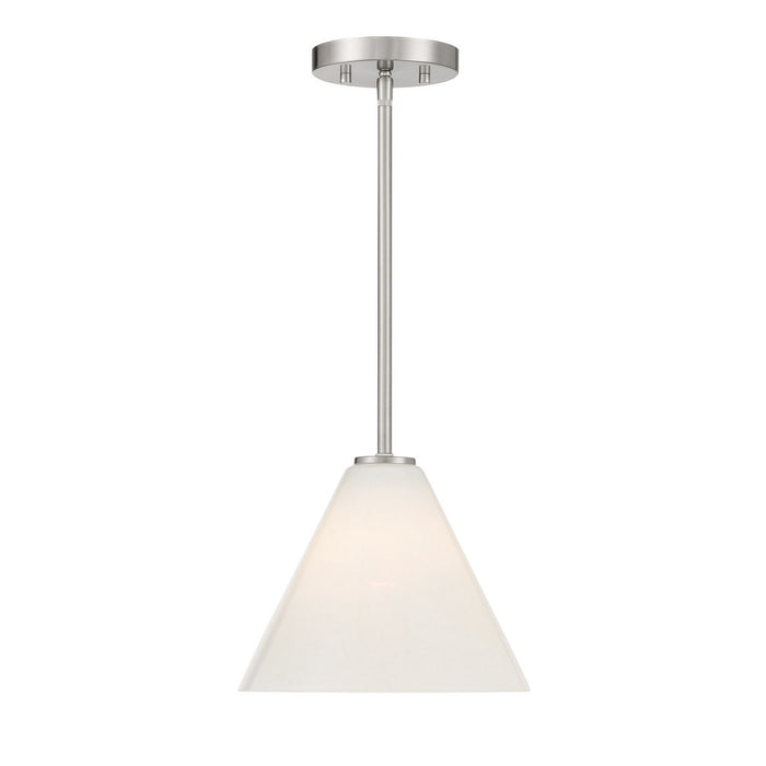 Savoy House 7-4011-1-SN One Light Mini-Pendant, Satin Nickel