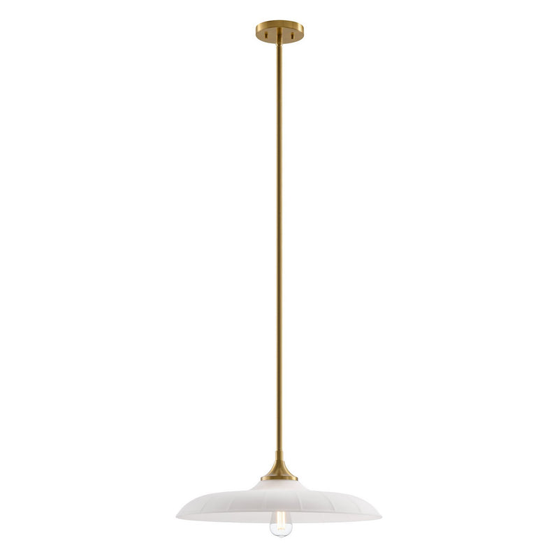 Savoy House 7-4286-1-322 One Light Pendant, Warm Brass