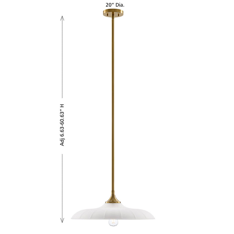 Savoy House 7-4286-1-322 One Light Pendant, Warm Brass