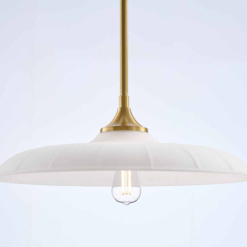 Savoy House 7-4286-1-322 One Light Pendant, Warm Brass