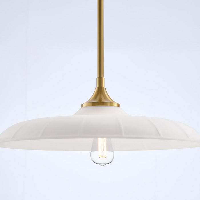 Savoy House 7-4286-1-322 One Light Pendant, Warm Brass