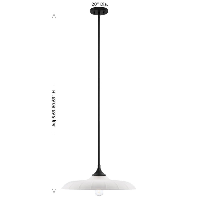 Savoy House 7-4286-1-89 One Light Pendant, Matte Black
