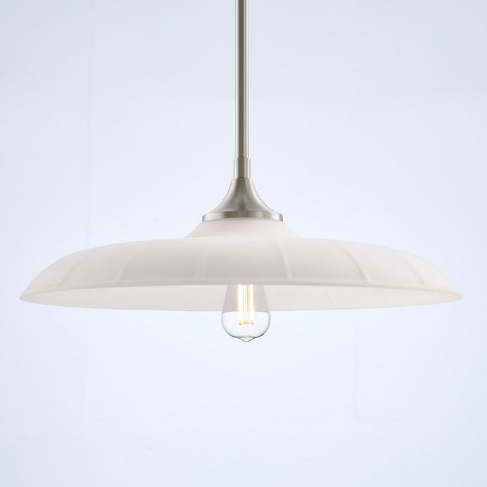 Savoy House 7-4286-1-SN One Light Pendant, Satin Nickel