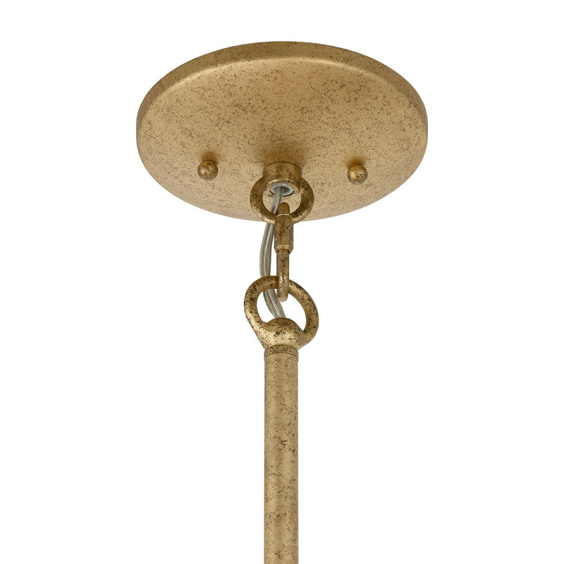 Savoy House 7-4628-6-24 Six Light Pendant, Centura and Burnished Gold