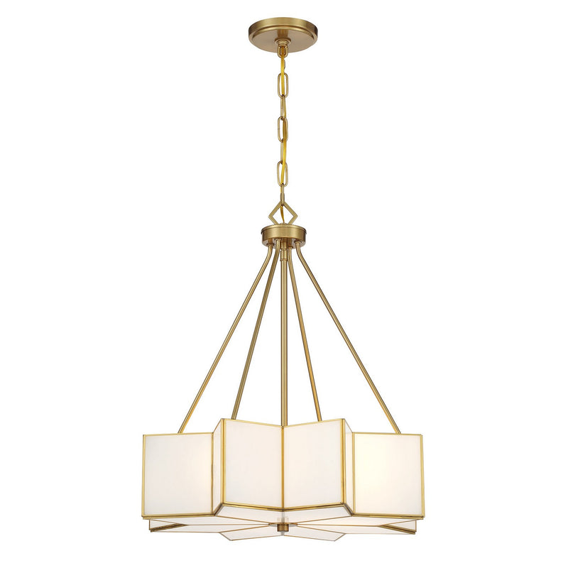 Savoy House 7-5988-3-322 Three Light Pendant, Warm Brass