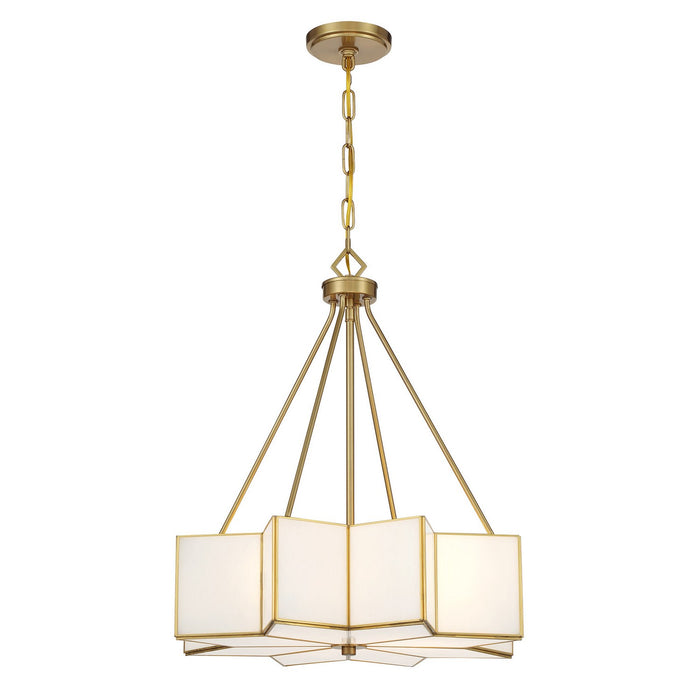 Savoy House 7-5988-3-322 Three Light Pendant, Warm Brass
