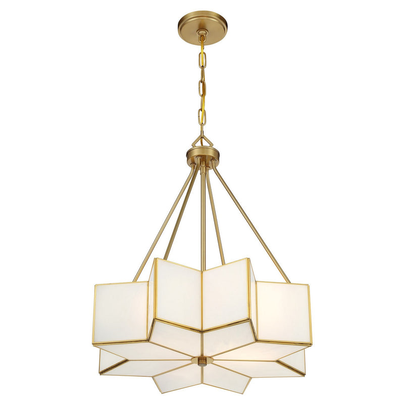 Savoy House 7-5988-3-322 Three Light Pendant, Warm Brass
