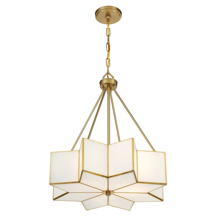 Savoy House 7-5988-3-322 Three Light Pendant, Warm Brass