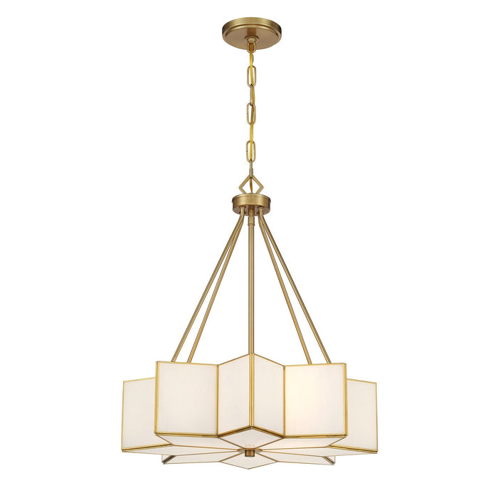 Savoy House 7-5988-3-322 Three Light Pendant, Warm Brass