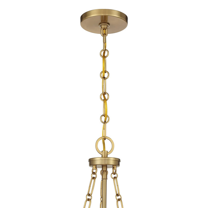 Savoy House 7-5988-3-322 Three Light Pendant, Warm Brass