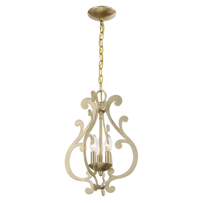 Savoy House 7-6095-3-127 Three Light Pendant, Noble Brass