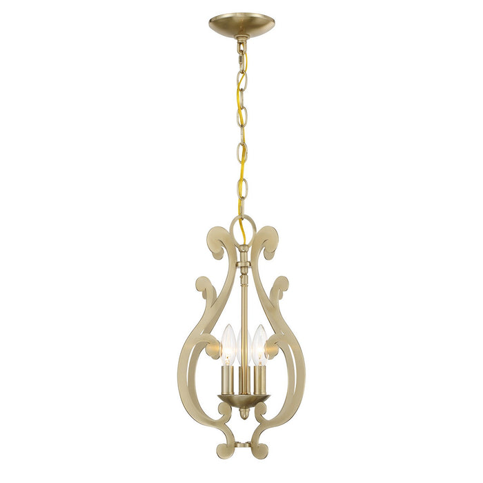 Savoy House 7-6095-3-127 Three Light Pendant, Noble Brass