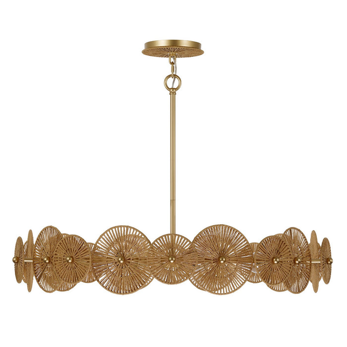 Savoy House 7-6381-5-60 Five Light Pendant, Distressed Gold
