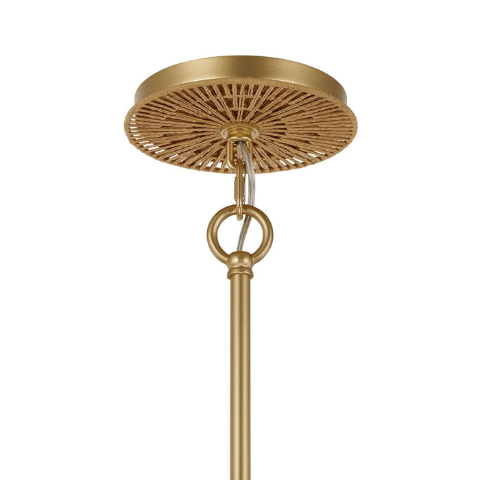 Savoy House 7-6381-5-60 Five Light Pendant, Distressed Gold