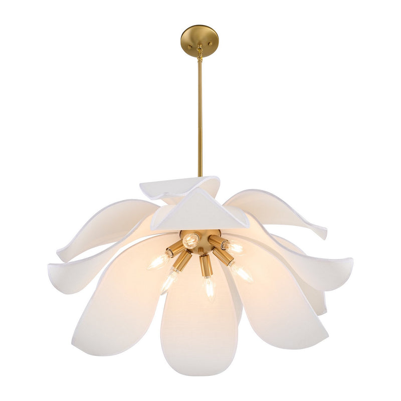 Savoy House 7-7162-6-322 Six Light Pendant, Warm Brass