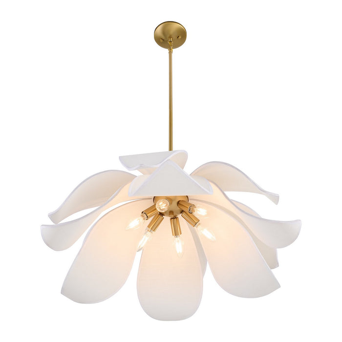 Savoy House 7-7162-6-322 Six Light Pendant, Warm Brass