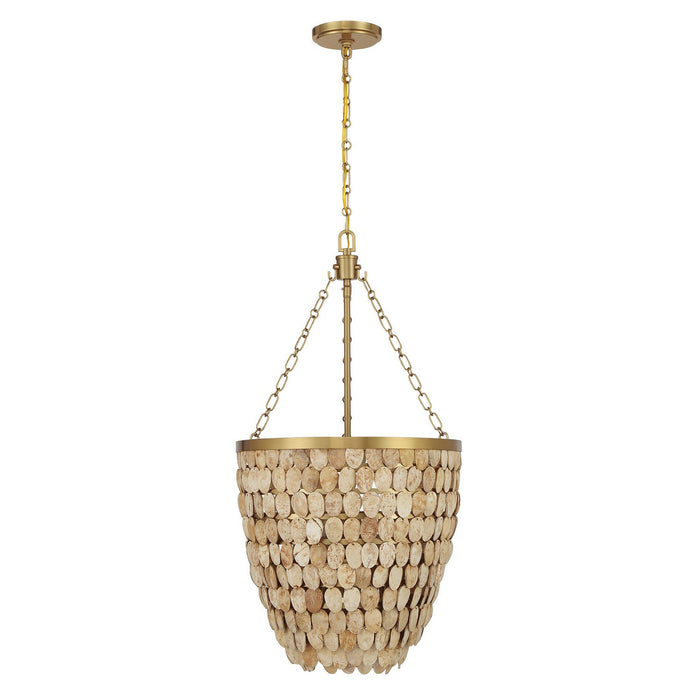 Savoy House 7-7560-4-322 Four Light Pendant, Warm Brass