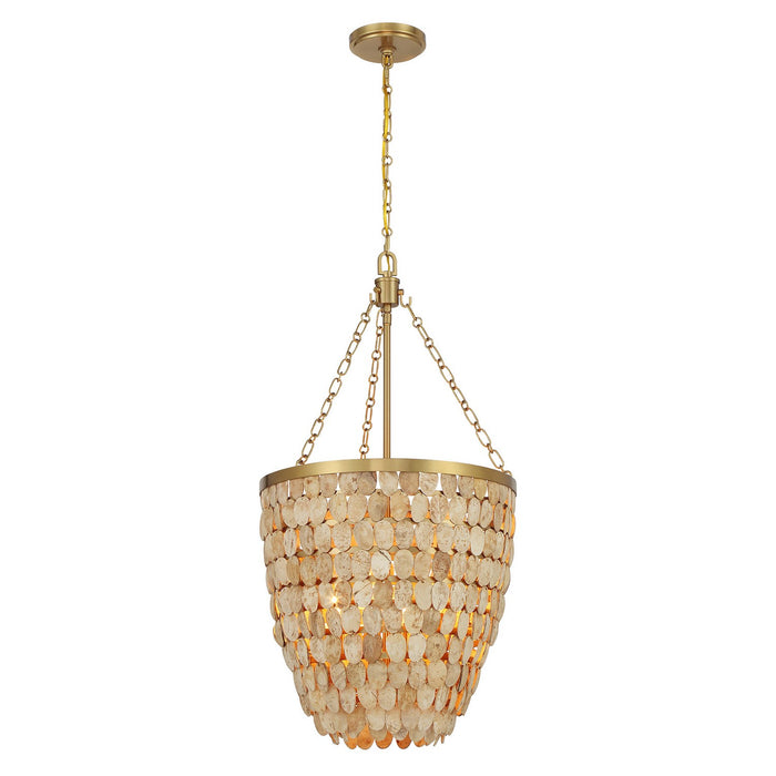 Savoy House 7-7560-4-322 Four Light Pendant, Warm Brass