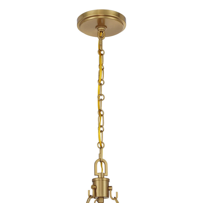 Savoy House 7-7560-4-322 Four Light Pendant, Warm Brass