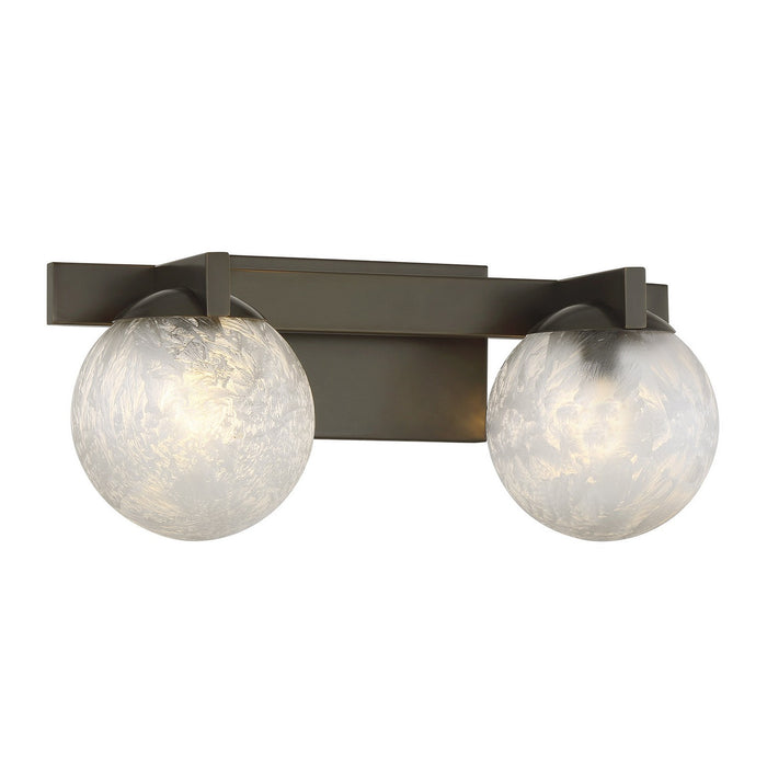 Savoy House 8-1017-2-15 Two Light Bathroom Vanity, Mediterranean Bronze