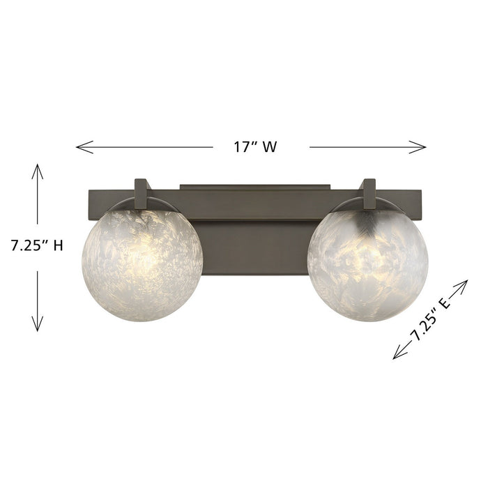 Savoy House 8-1017-2-15 Two Light Bathroom Vanity, Mediterranean Bronze