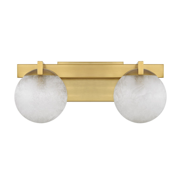 Savoy House 8-1017-2-322 Two Light Bathroom Vanity, Warm Brass