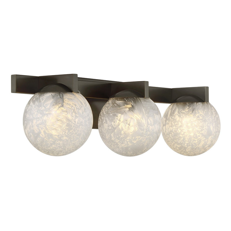 Savoy House 8-1017-3-15 Three Light Bathroom Vanity, Mediterranean Bronze