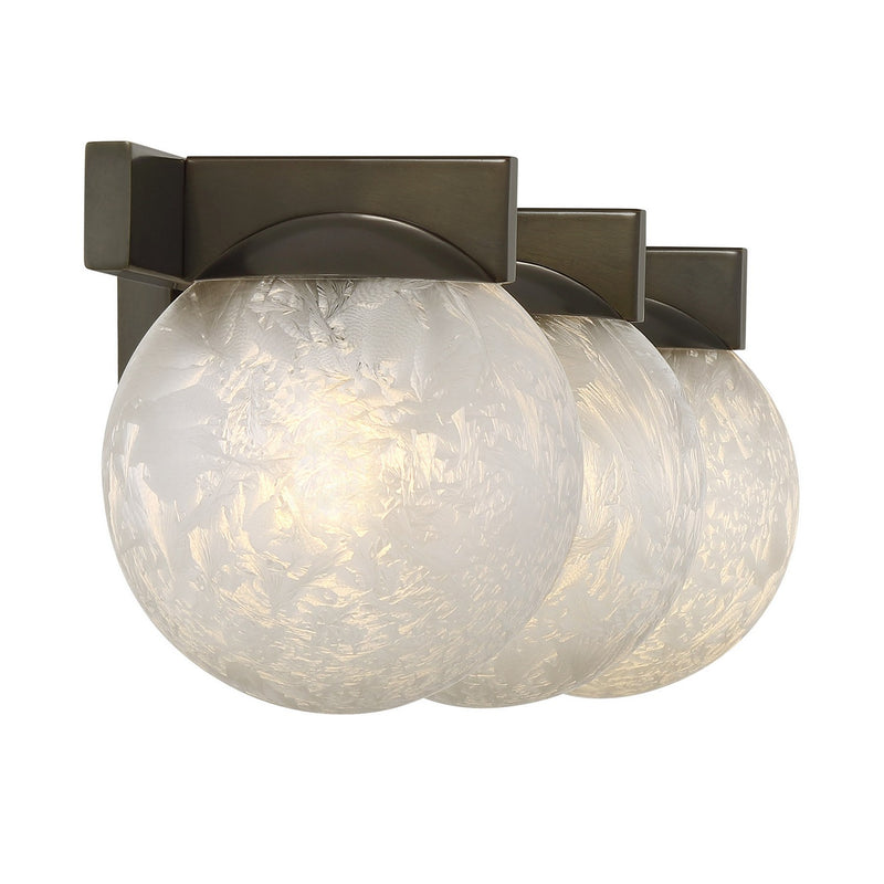 Savoy House 8-1017-3-15 Three Light Bathroom Vanity, Mediterranean Bronze