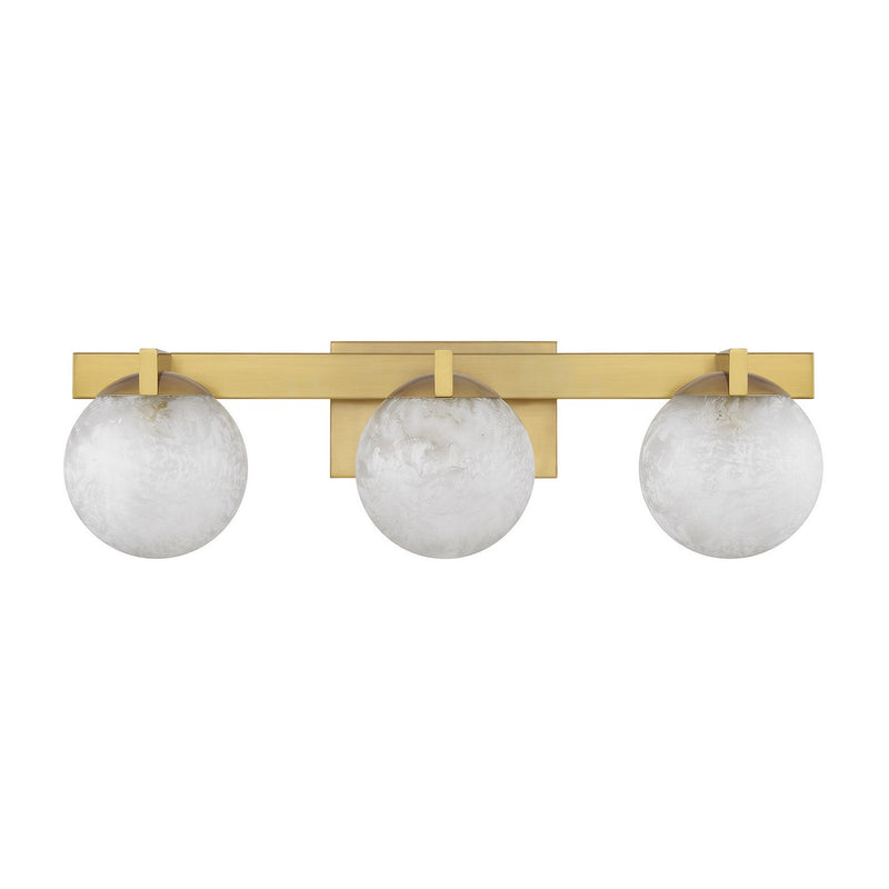 Savoy House 8-1017-3-322 Three Light Bathroom Vanity, Warm Brass