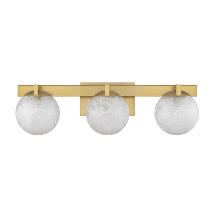 Savoy House 8-1017-3-322 Three Light Bathroom Vanity, Warm Brass