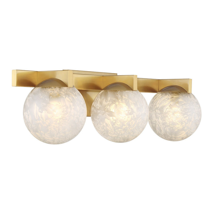 Savoy House 8-1017-3-322 Three Light Bathroom Vanity, Warm Brass