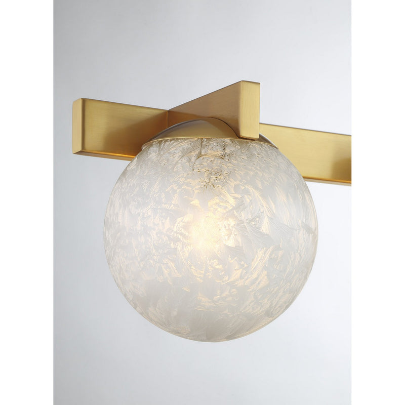 Savoy House 8-1017-3-322 Three Light Bathroom Vanity, Warm Brass