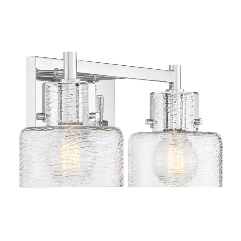Savoy House 8-1030-2-11 Two Light Bathroom Vanity, Chrome