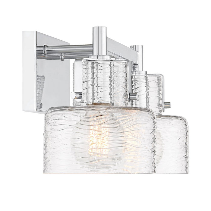 Savoy House 8-1030-2-11 Two Light Bathroom Vanity, Chrome
