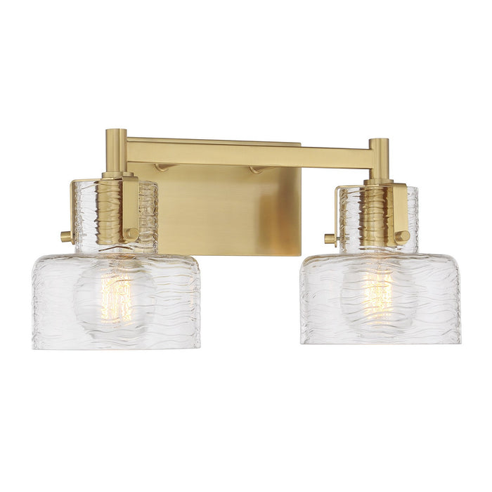 Savoy House 8-1030-2-322 Two Light Bathroom Vanity, Warm Brass